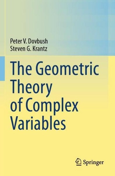 The Geometric Theory Of Complex Variables Peter V. Dovbush-image