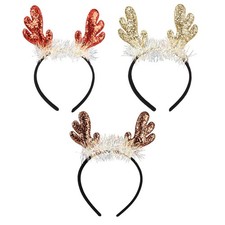 Reindeer Antlers Headband Deer Antlers Headbands Party Cosplay Reindeer Costu...