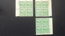 #804 1c George Washington Plate Block #23406 3 Corners MNH OG VF