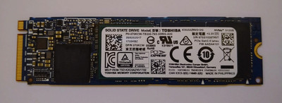 Toshiba 512GB SSD KXG50ZNV512G XG5 Series M.2 2280 PCIe NVMe SSD  90% Health 
