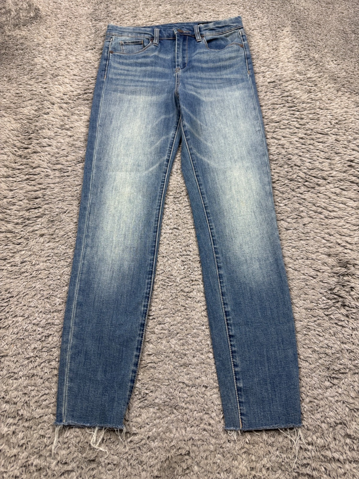 Blank NYC Jeans Women 28 The Great Jones High Rise Skinny Ankle Frayed Hem Denim