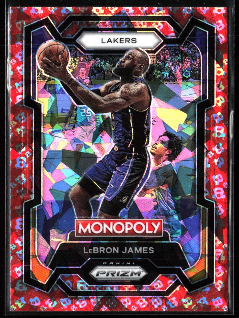 2022-23 Panini Prizm Monopoly - Free Parking Cracked ice Prizm #40 LeBron James