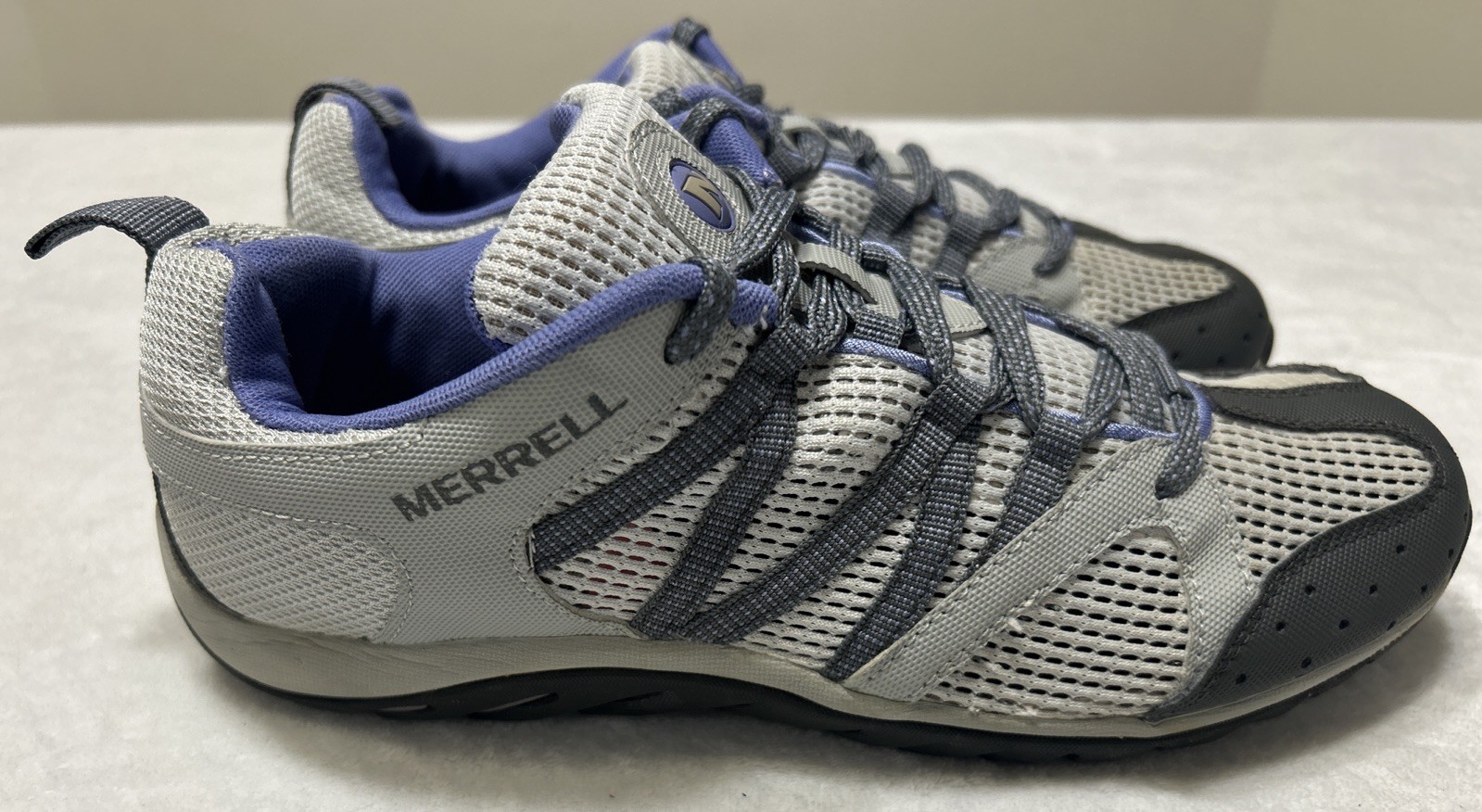 Scarpe donna Merrell taglia 7 5 Mykos Octo elasticizzate pervinca ghiaccio passeggio escursionismo