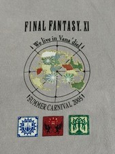 FINAL FANTASY XI - FFXI 2005 Summer Carnival We Live in Vana  diel Vtg Shirt