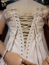 Antique 1910s American Lady Corset   Style 826   Cotton  Lace   Light Pink  