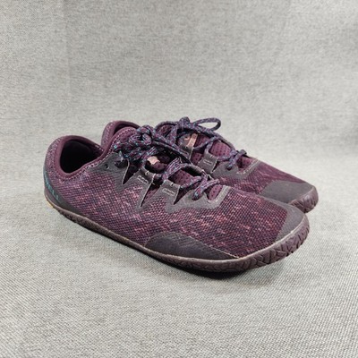 Merrell Womens Sz 8.5 Vapor Glove 5 Purple Trail Running Barefoot Lace Up Shoes