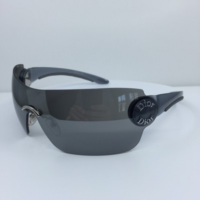 New Christian Dior Schlak 2 Shield Sunglasses C. WG7 Grey & Black