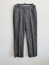 Counterparts Women's Mid Rise Gray Dress Pants Straight Leg Career Size 8