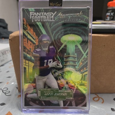 2026 Wild Card Mammoth Justin Jefferson 1/1 Fantasy Football Atompunk Edition 