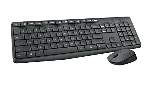 Logitech MK235 Wireless Keyboard and Mouse Combo for Windows, USB Receiver - Bild 1 von 5