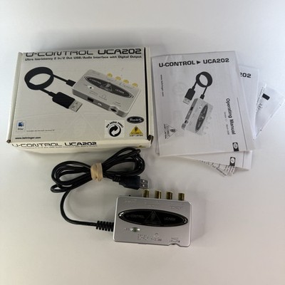 Behringer U-Control UCA202 USB Audio Interface Ultra-Low Latency 2 In/2 Out