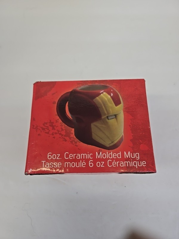 Marvel Collectible | Marvel Iron Man Armored Head 3D Ceramic Mug | 6 Ounces