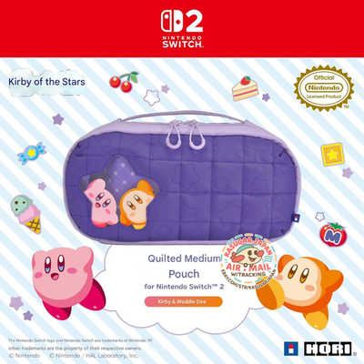 HORI Kirby & Waddle Dee Switch 2 Carry Cases – Reversible Bag