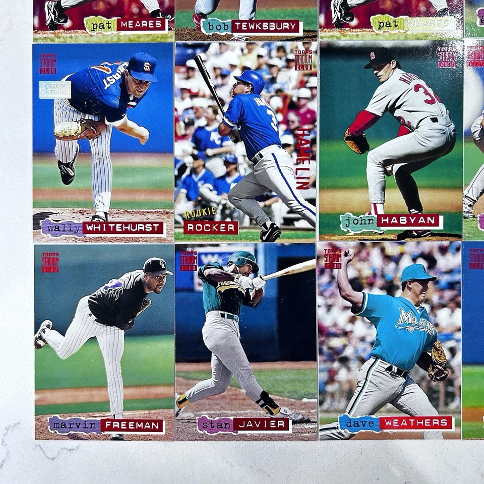 Lote de 25 tarjetas de béisbol Topps Stadium Club 1994 estrellas David Wells Al Leiter Foto 4 de 4