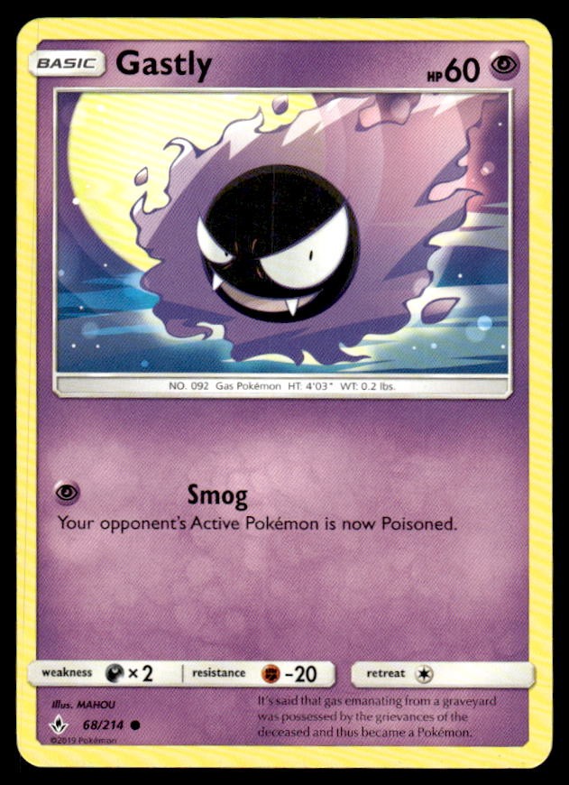 SM - Unbroken Bonds #68/214 Gastly (68)