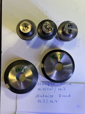 Trumpf - Werkzeugset - Rund Durchmesser 2x16 und 1x16.3 mm + 16.2/ 16.4 Matrizen
