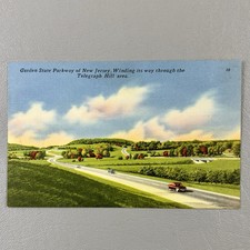 Garden State Parkway New Jersey Tichnor Bros Postcard Telegraph Hill