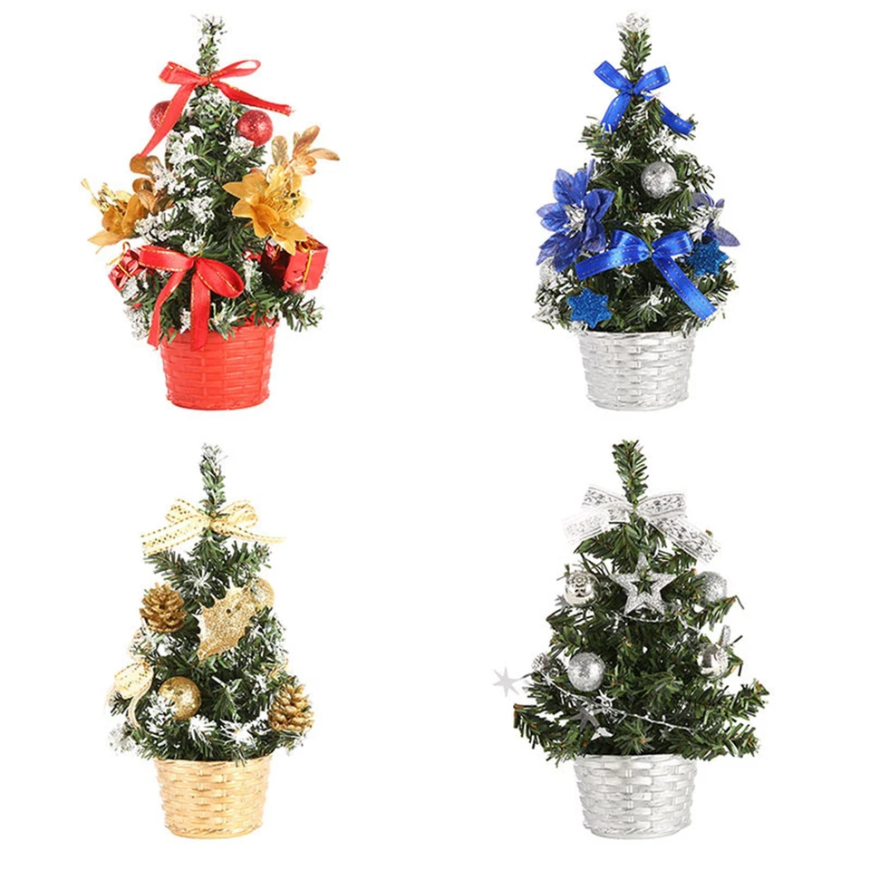 Christmas Tree Xmas Artificial Tree Festival Holiday Decoration Desktop Ornament - Image 3 of 4