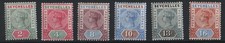 Seychelles 1890 2c - 16c die I sg9-14 vf mint c£85