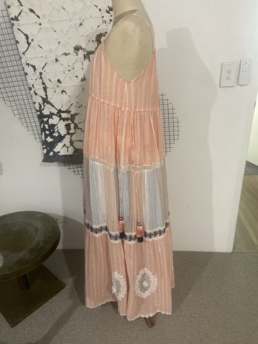 HEMANT & NANDITA rrp$500 ‘BONNY’ MAXIDRESS Sz S BNWT - Picture 8 of 15