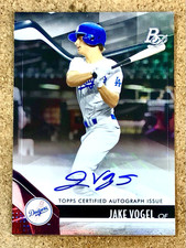 2021 Bowman Platinum Top Prospect Auto Jake Vogel TOP-27 Los Angeles Dodgers