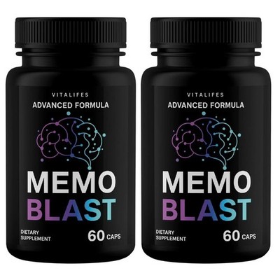 (2 pack) Memo Blast Capsules - MemoBlast Brain and Memory Support Formula 60ct