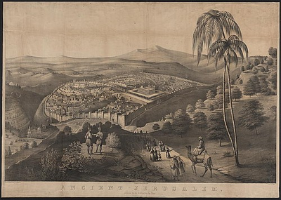 #ad Ancient Jerusalemprevious to its destruction by Titusc1852James Fuller Queen $9.99