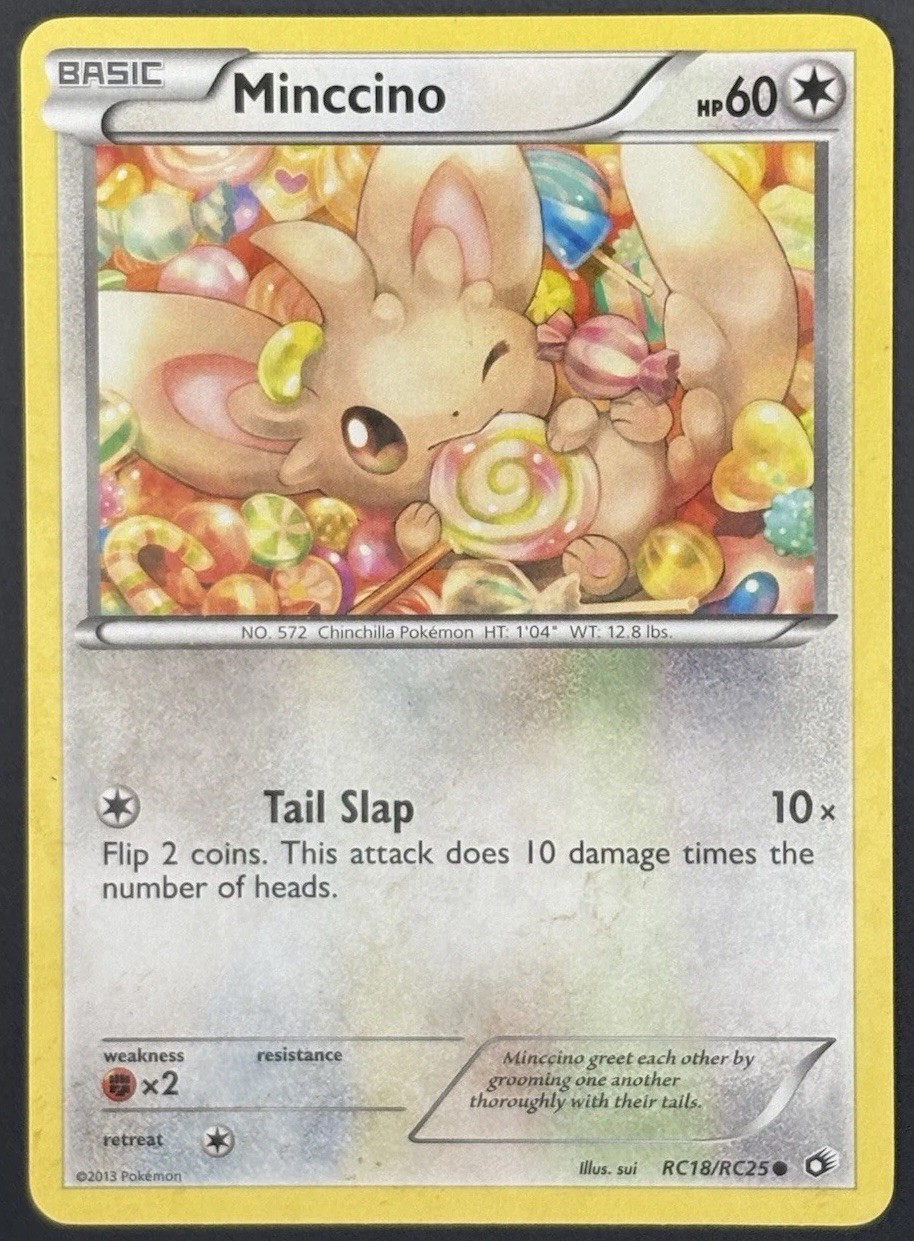 Pokemon Minccino RC18/RC25 Legendary Treasures Radiant Collection 2013