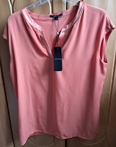 NEU! Comma Blusenshirt terrakotta Gr. 42 NP 49,99€ - Bild 4 von 19