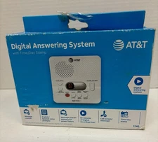 AT&T 1740 Digital Answering Machine System 60 Minutes Recording Time/Date Stamp