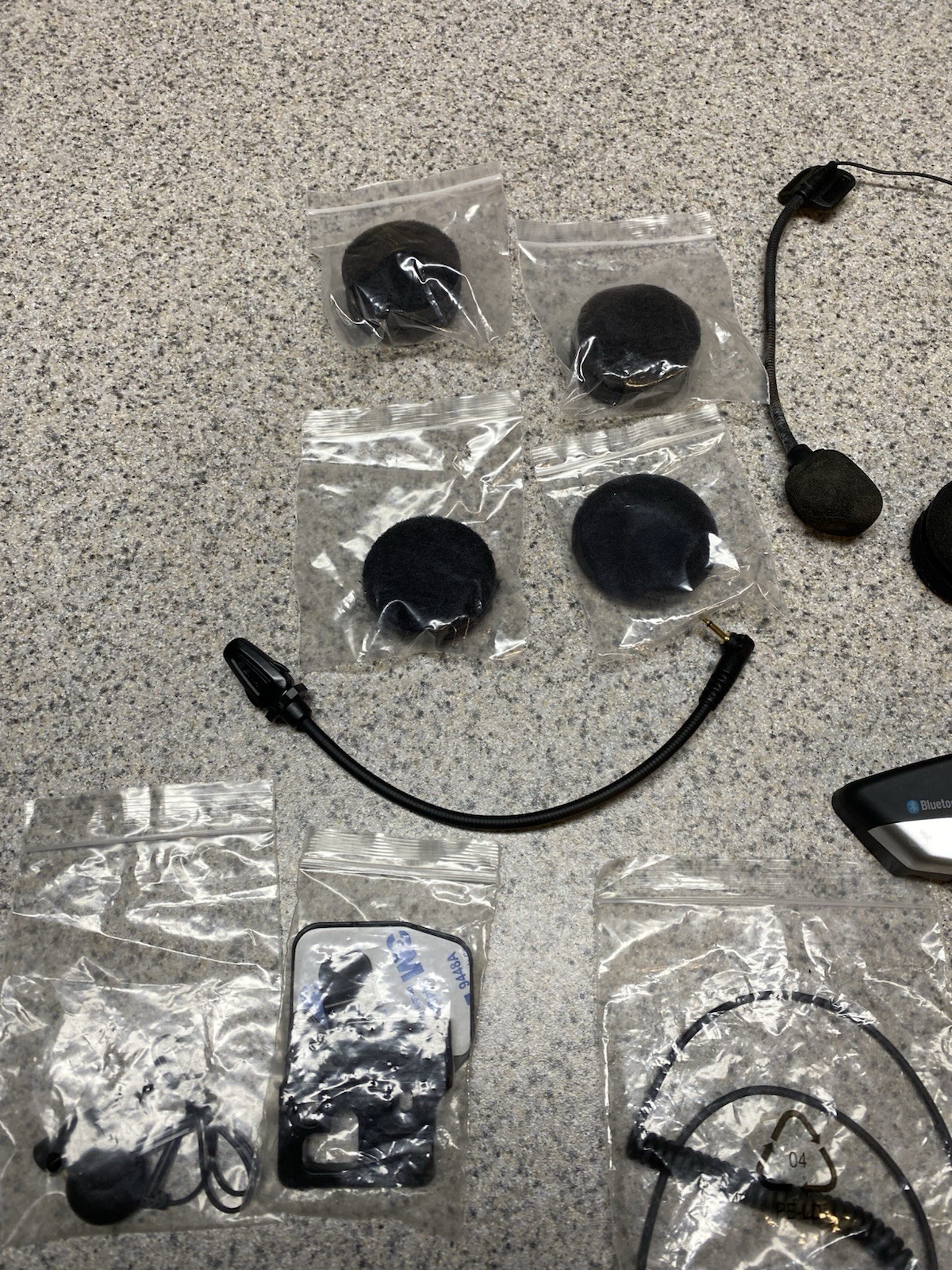 Sena 20S Motorcycle Bluetooth Headset Communication System Working W/ Extras