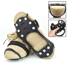 Snow Anti Slip Spikes Grips Crampons Cleats Boot Shoes Covers Ice Grippers Studs