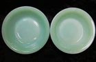 Two Fire King Jadeite Anchor Hocking 4.5" Restaurant Ware Berry Fruit Bowl