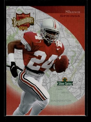 1997 Absolute Beginnings #182 Shawn Springs RC (NM)(FTB)