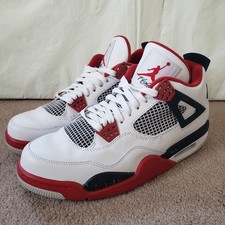 2012 Jordan 4 Retro Fire Red Size 9.5 Mens Sneakers READ DESCRIPTION