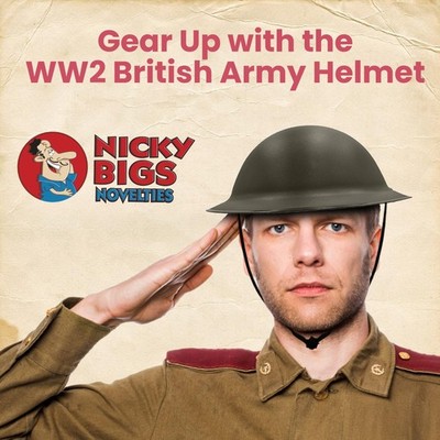 WW2 British Army Helmet Plastic Helmet Replica Tommy Brodie