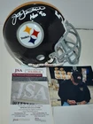 JACK LAMBERT SIGNED CUSTOM FACE MASK MINI HELMET PITTSBURGH STEELERS HOF 90 JSA