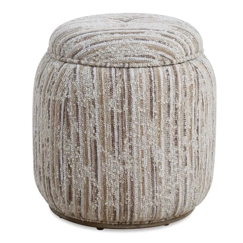 Uttermost 23876 Dialogue 18"W Pouf - MultiColor - Picture 1 of 6