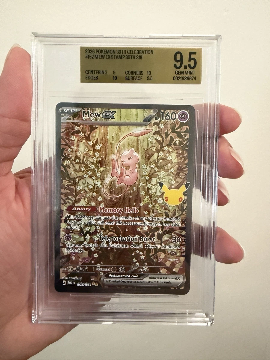 25+ Mew Pokémon TCG Grade 9.5 Individual Collectible Card Game