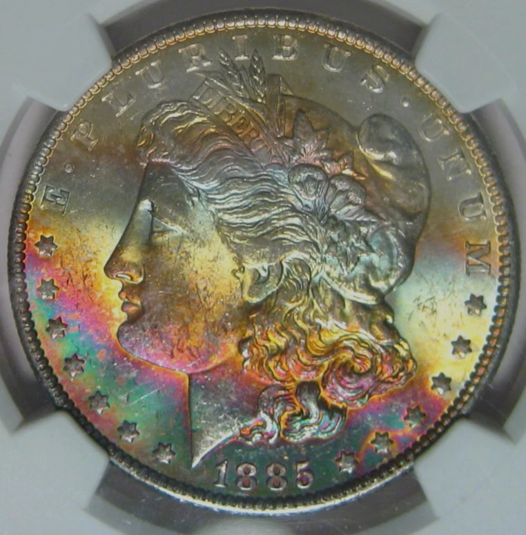 Uncirculated Silver 1885 Year Morgan US Dollars (1878-1921) for