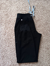 FIGS Technical Collection Women  s Black Jogger Scrub Pants Solid Medical XS