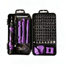 115-in-1 Pr&auml;zisions Feinmechaniker Set Lila Frauen Schraubendreher Magnetisch PC