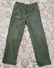 Vintage OG 107 Sateen Type 1 Pants Mens W32 x Lgth 29/30 Vietnam Button Fly
