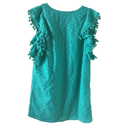 Lilly Pulitzer Water Lilly Green Astara Eyelet Flutter Sleeve Dress size S New - Picture 3 of 7