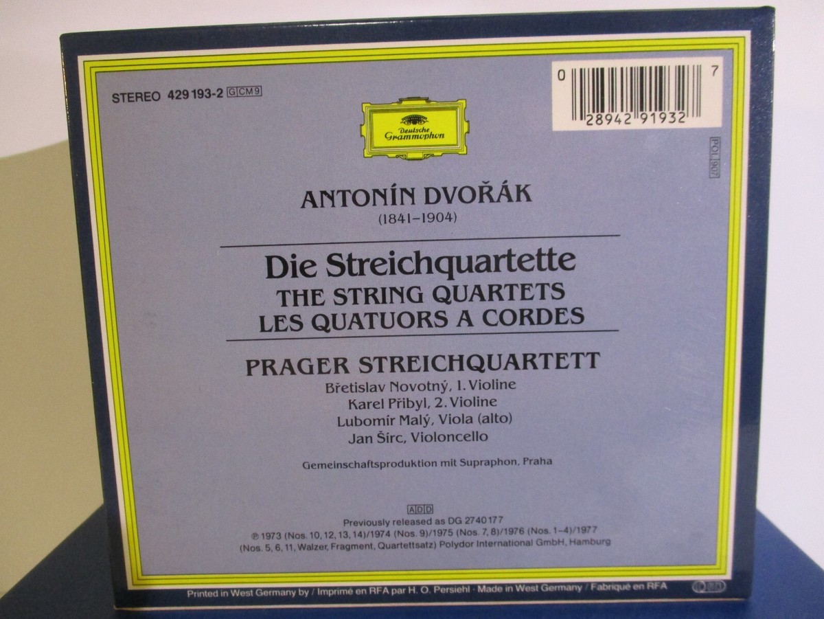 Anton¡n Dvorak: The String Quartets (CD, Aug-1997, Deutsche