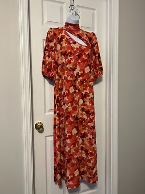 ELOQUII Plus Size 16 Multicolor Floral A-Line Summer Dress | eBay
