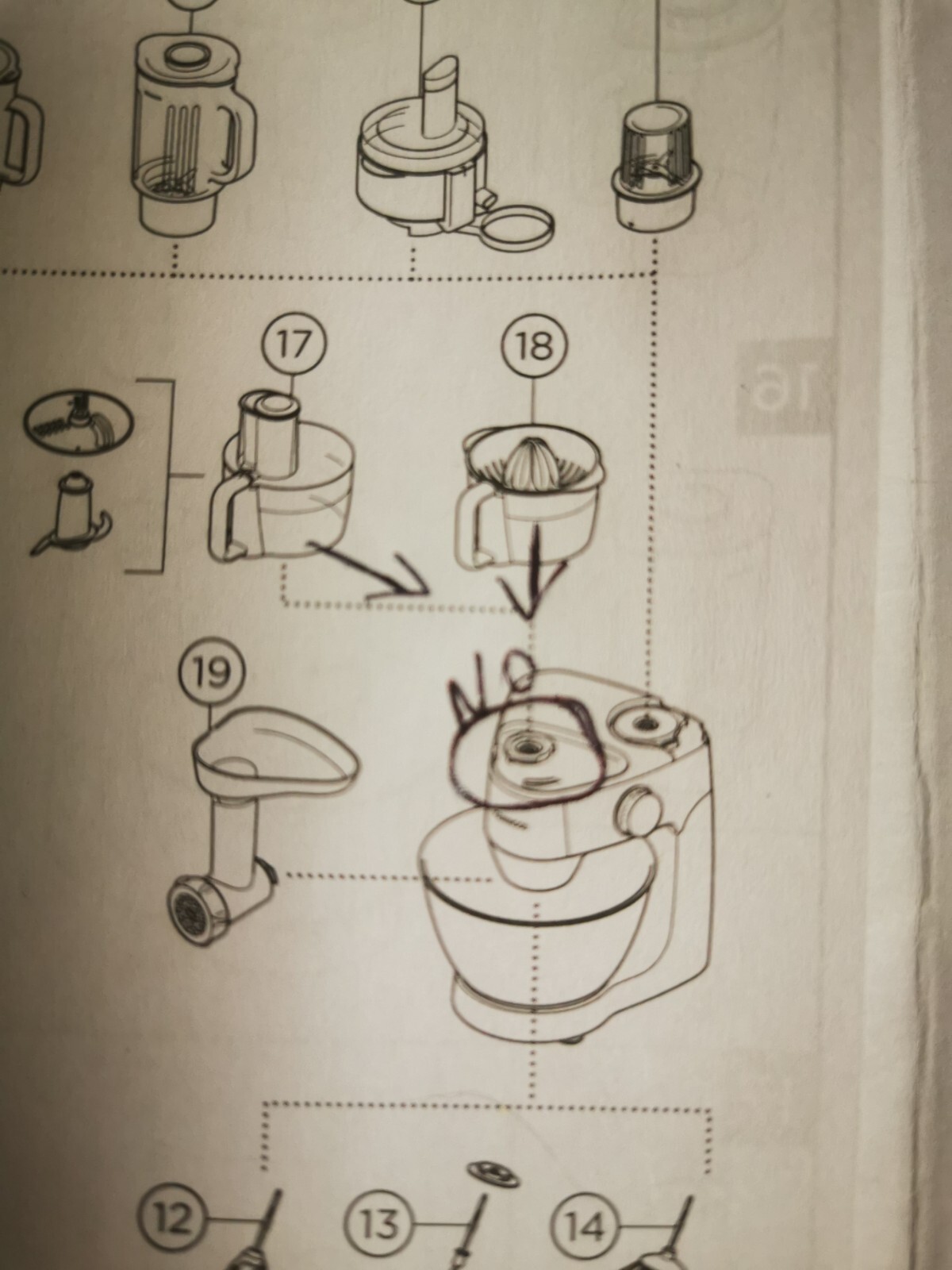 Kenwood Prospero KHC29.N0SI 6in1 compact Stand Mixer Kitchen Machine