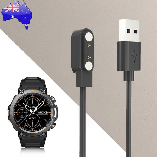 5V 1A Magnetic Charger 60cm Cable USB Charger Black Charger for Zeblaze Vibe 7