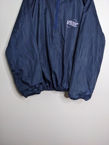 Vintage Victor Sports Medicine Anorak Windbreaker Mens One Size Navy Blue Jacket - Picture 8 of 16