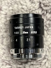 Tamron 1:2.1 35mm 25.5 Machine Vision Camera Lens Good Used Condition
